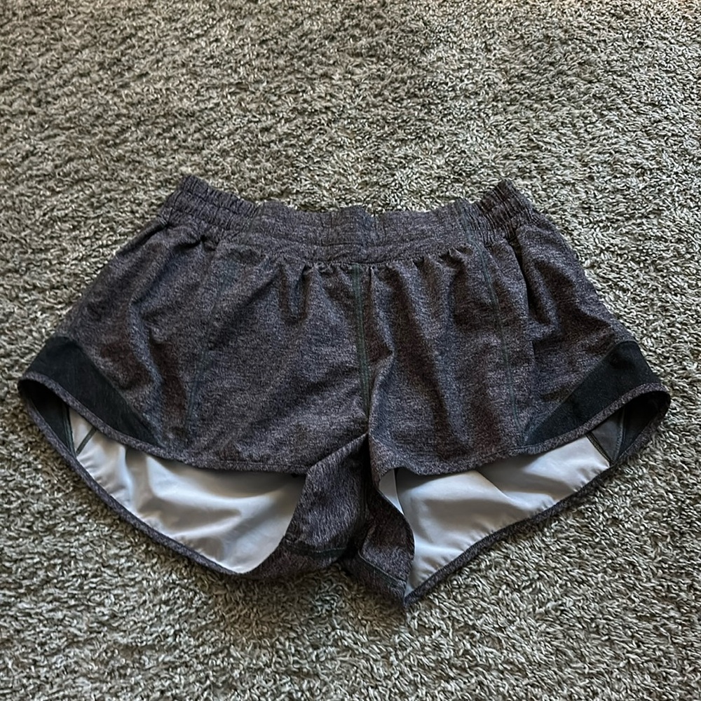 Grey Lululemon Hotty Hot 2.5 Low Rise Shorts